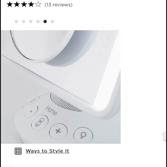 Retails for $100 i-home vanity Bluetooth speaker / mirror - Picture 8 of 11